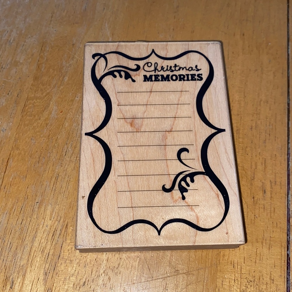 Rubber stamp Christmas memories